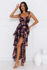 Dahlia Dance Maxi Dress Navy